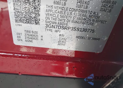 2025 Chevrolet Equinox Ev Rs from USA, damaged, VIN 3GN7DSRP3SS130775